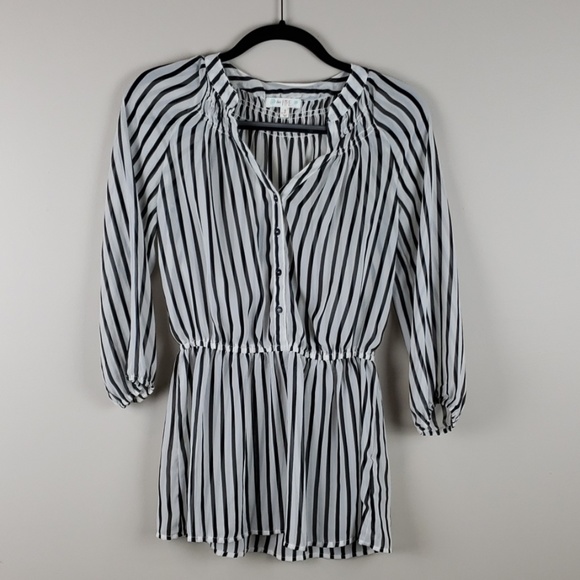 Love, Fire 🔥 black & white  blouse top shirt - Picture 2 of 5